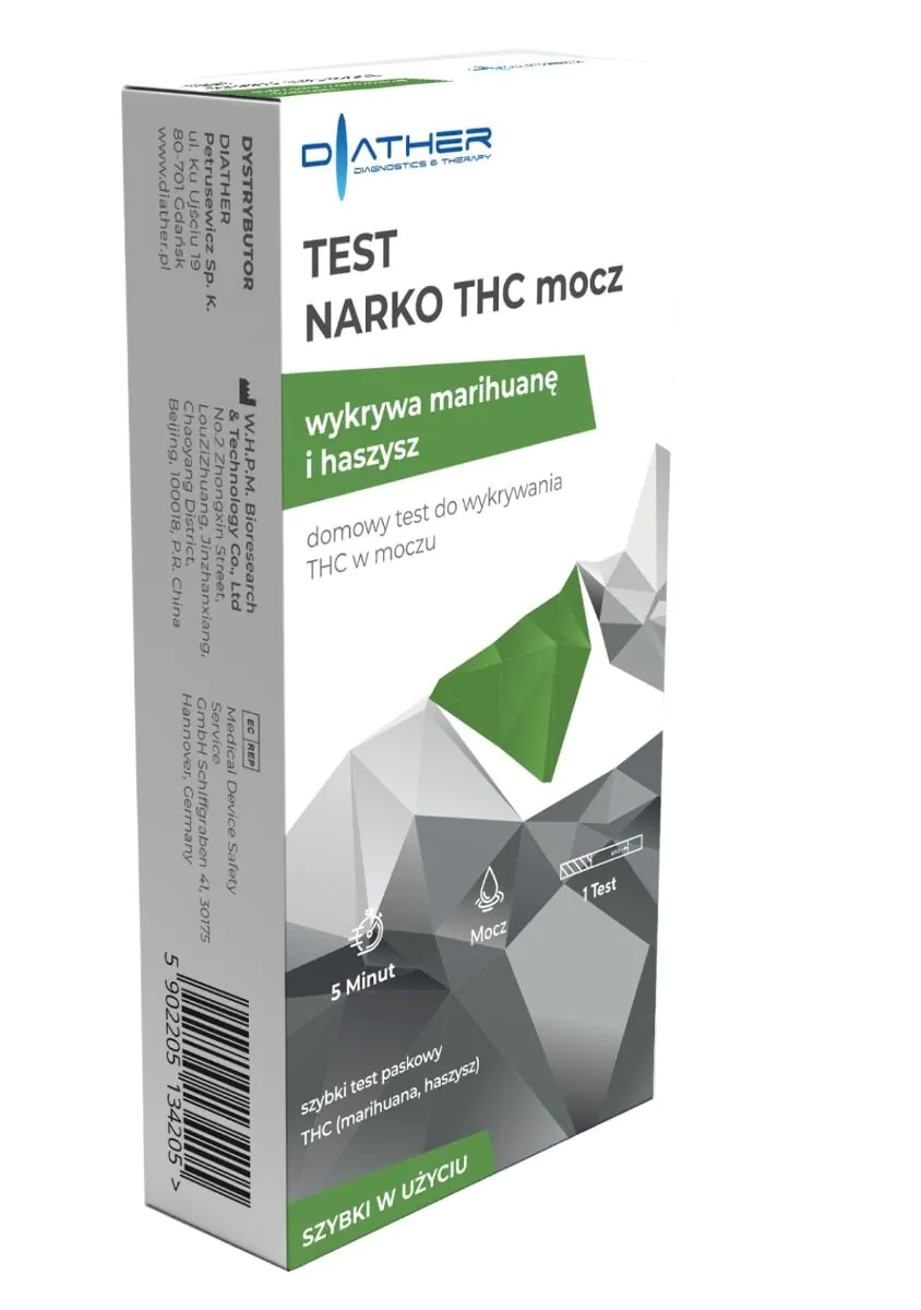 Diather Test Narko THC, test domiciliare per rilevare il THC nelle urine