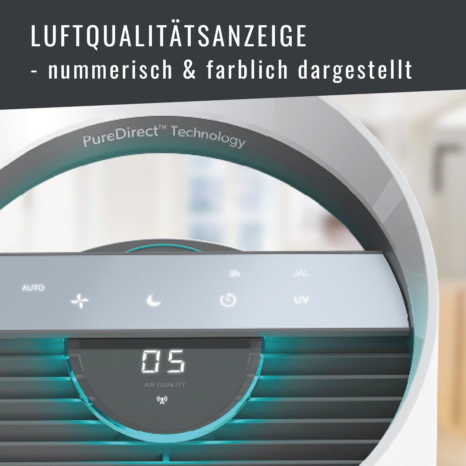 LEITZ Luftreiniger TruSens Z-3000, für 70 m² Räume, SensorPod Luftqualitätsmesser