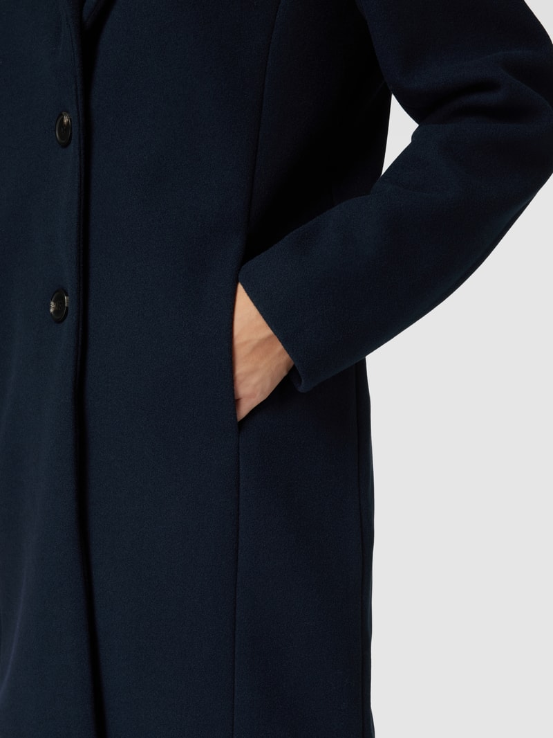 Mantel mit Reverskragen Modell 'Jannet' in marineblau