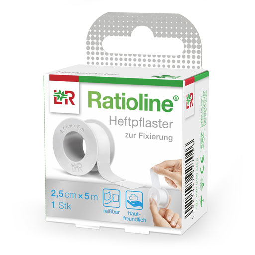 RATIOLINE acute Heftpflaster 2,5 cmx5 m  1 St  Pflaster