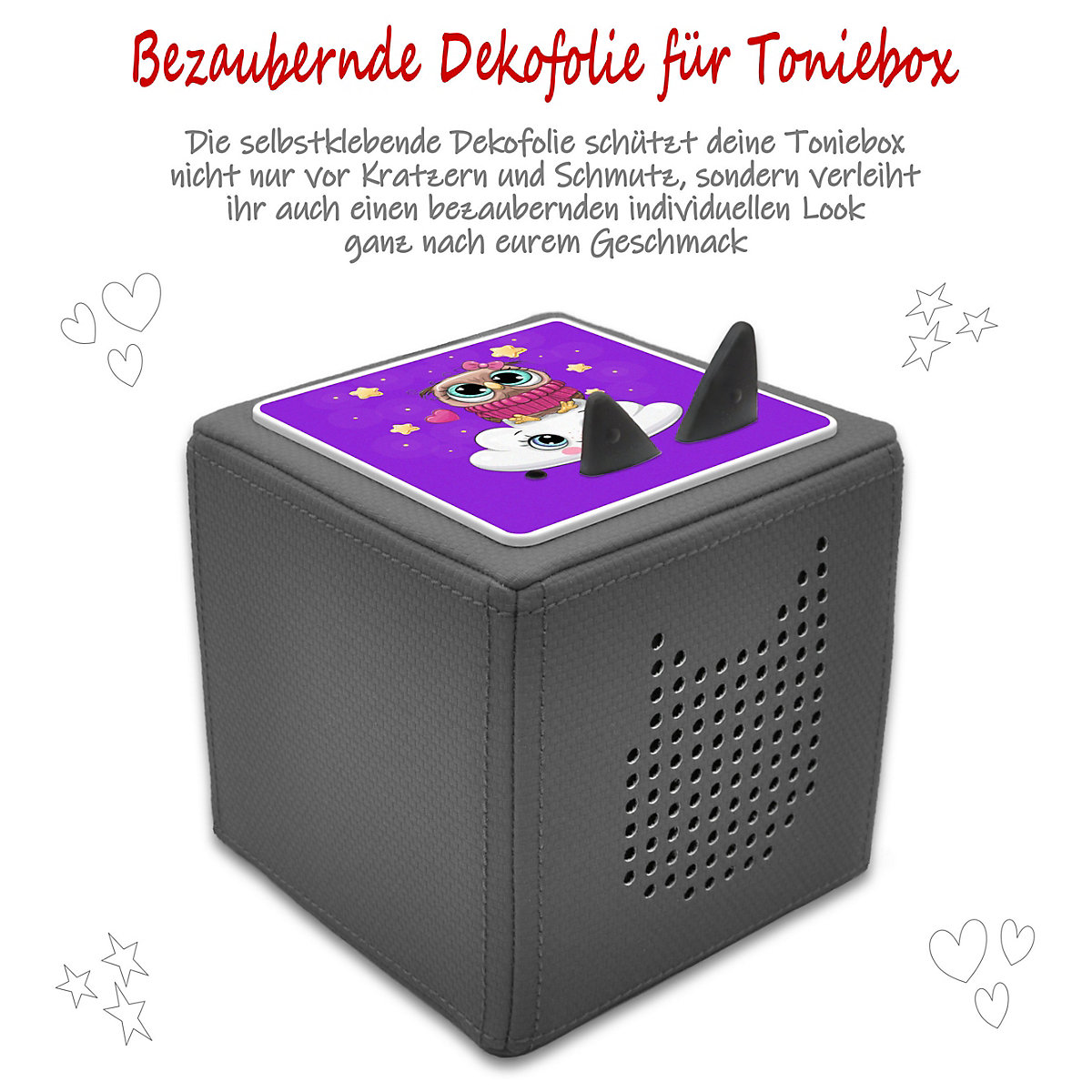 Schutzfolie für Toniebox, Dekofolie für Toniebox, Toniebox Aufkleber