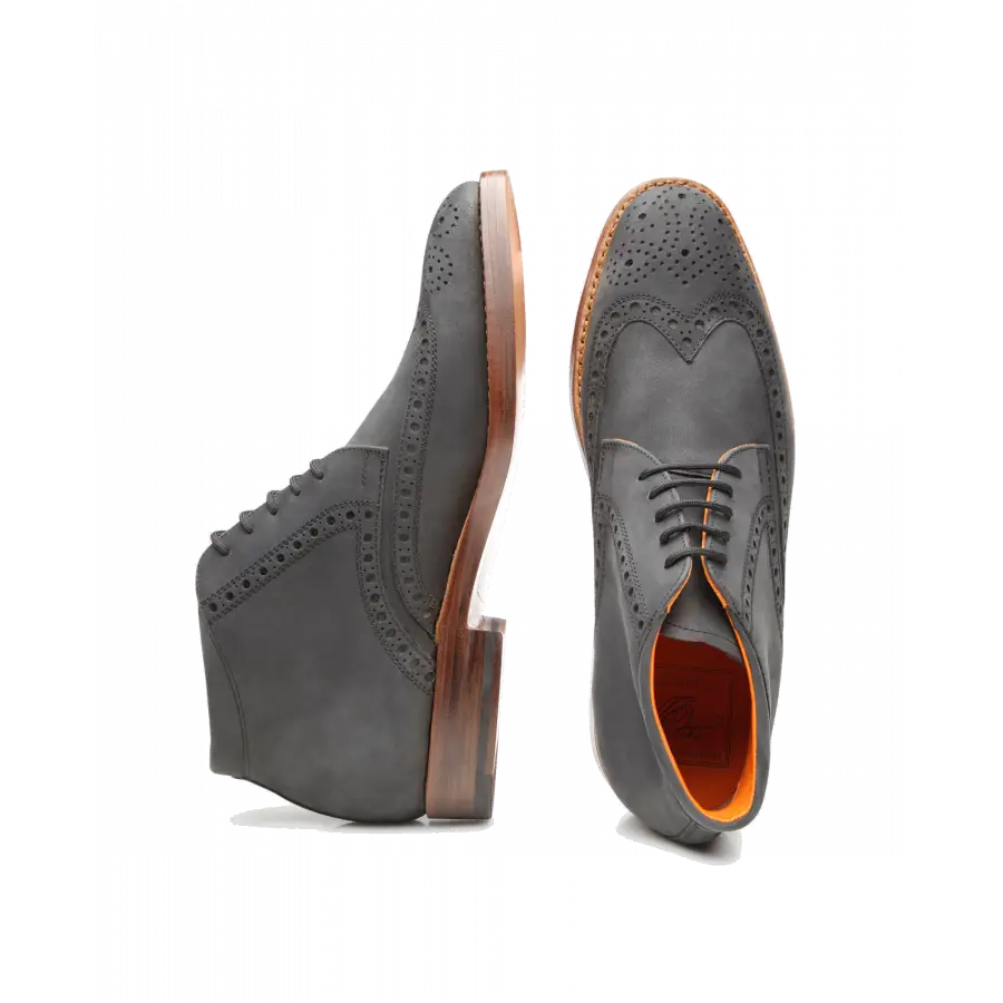 Heinrich Dinkelacker - Stiefeletten LUZERN FUL-BROGUE J Nubukleder - schwarz