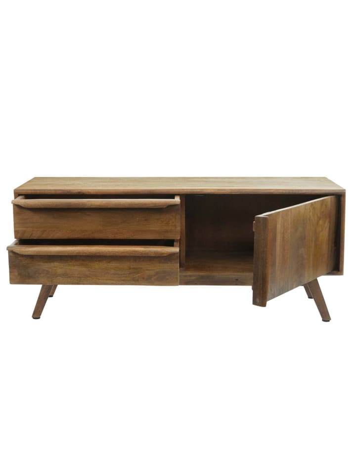 MCW TV-Rack L96 Schubladen Massiv-Holz Mango günstig kaufen onesize