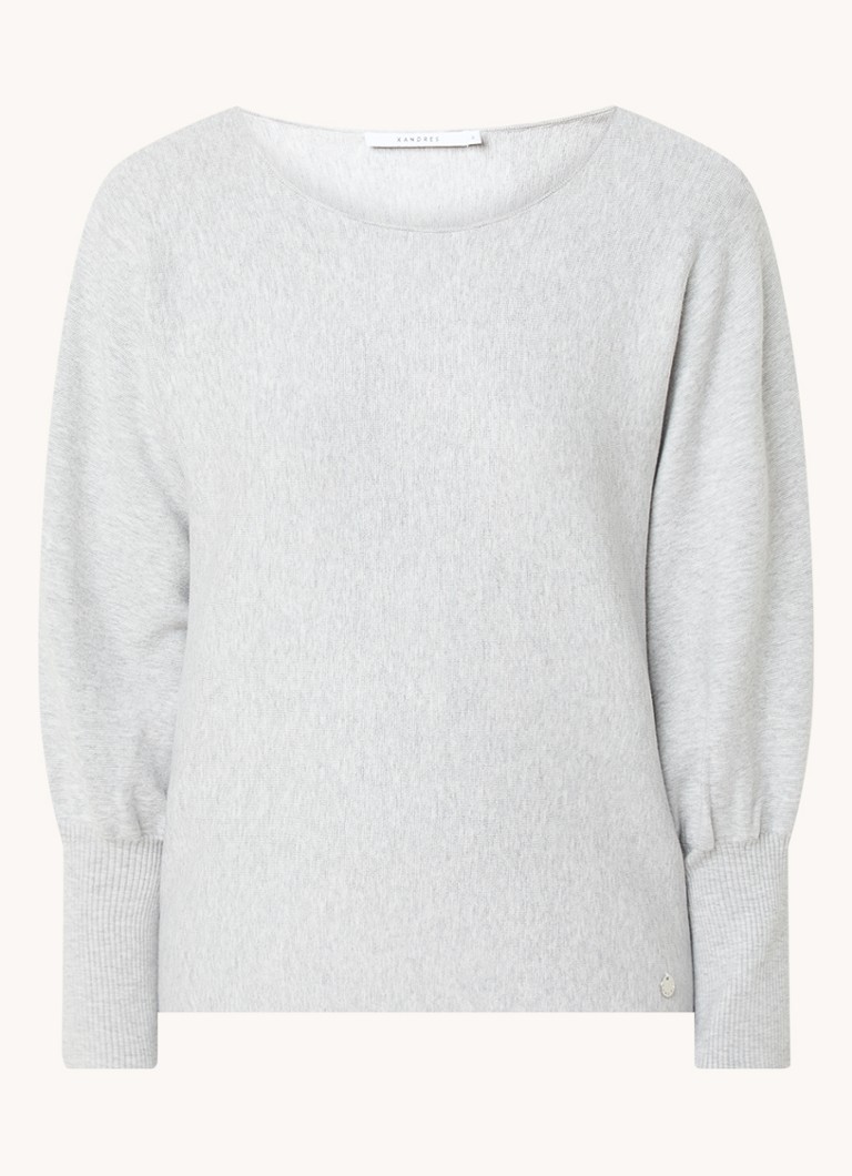 Xandres Antlion sweater with melange design and balloon sleeves