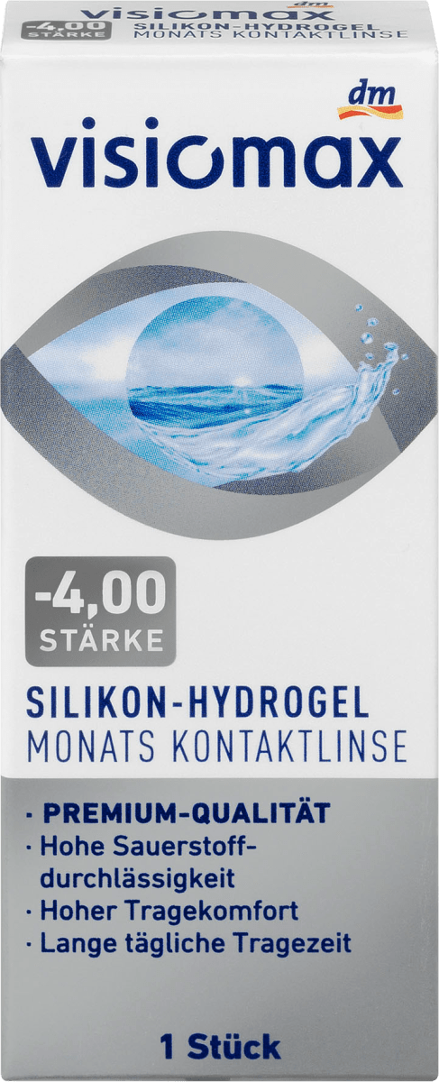 Silikon-Hydrogel Monatslinse Dioptrie -4,0, 1 St