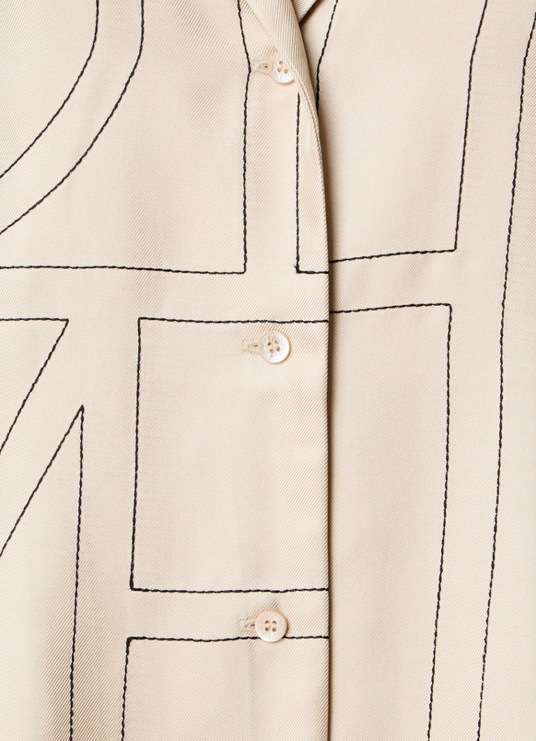TOTEME Silk blouse with graphic print