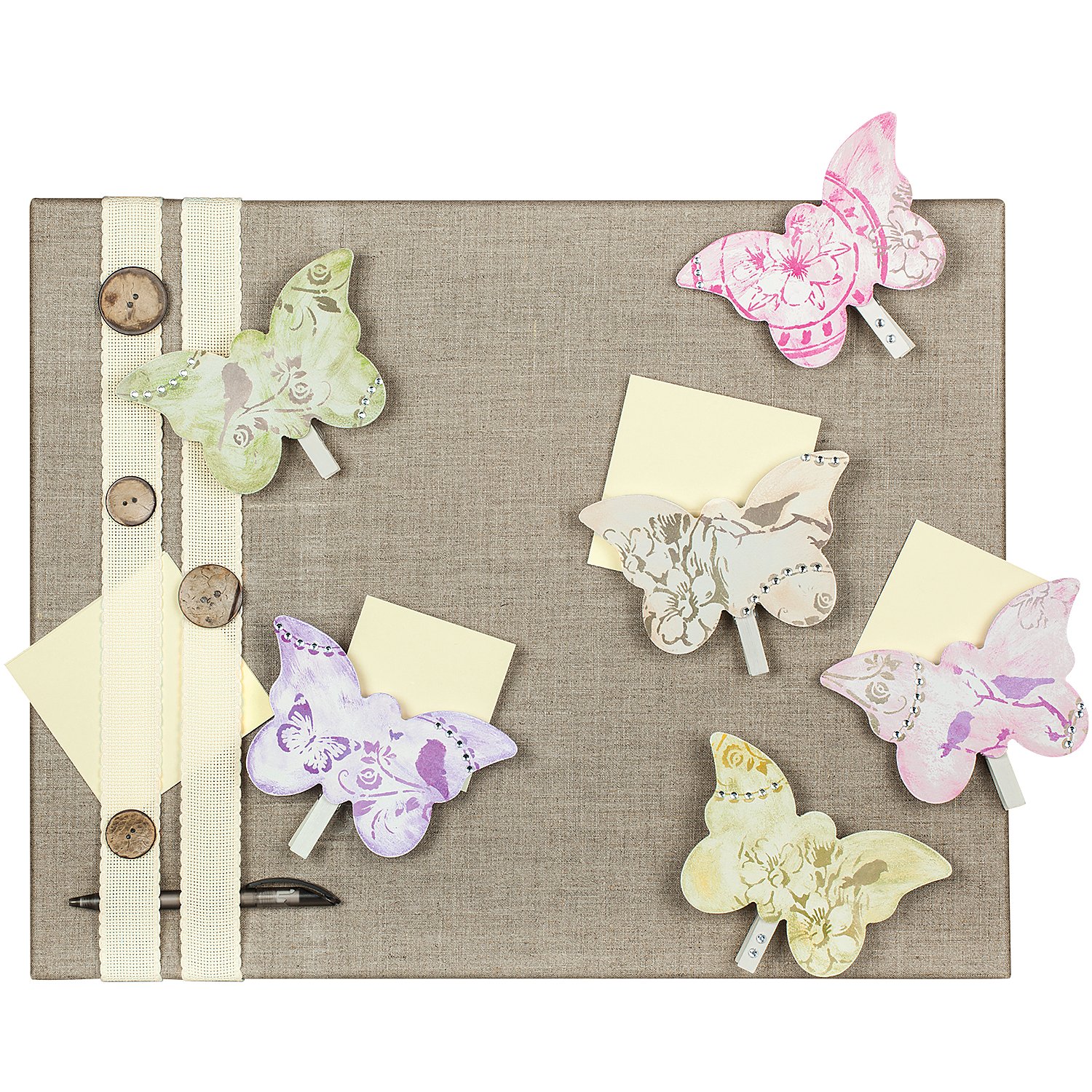MDF-Schmetterlinge, 14 cm, 6 Stück