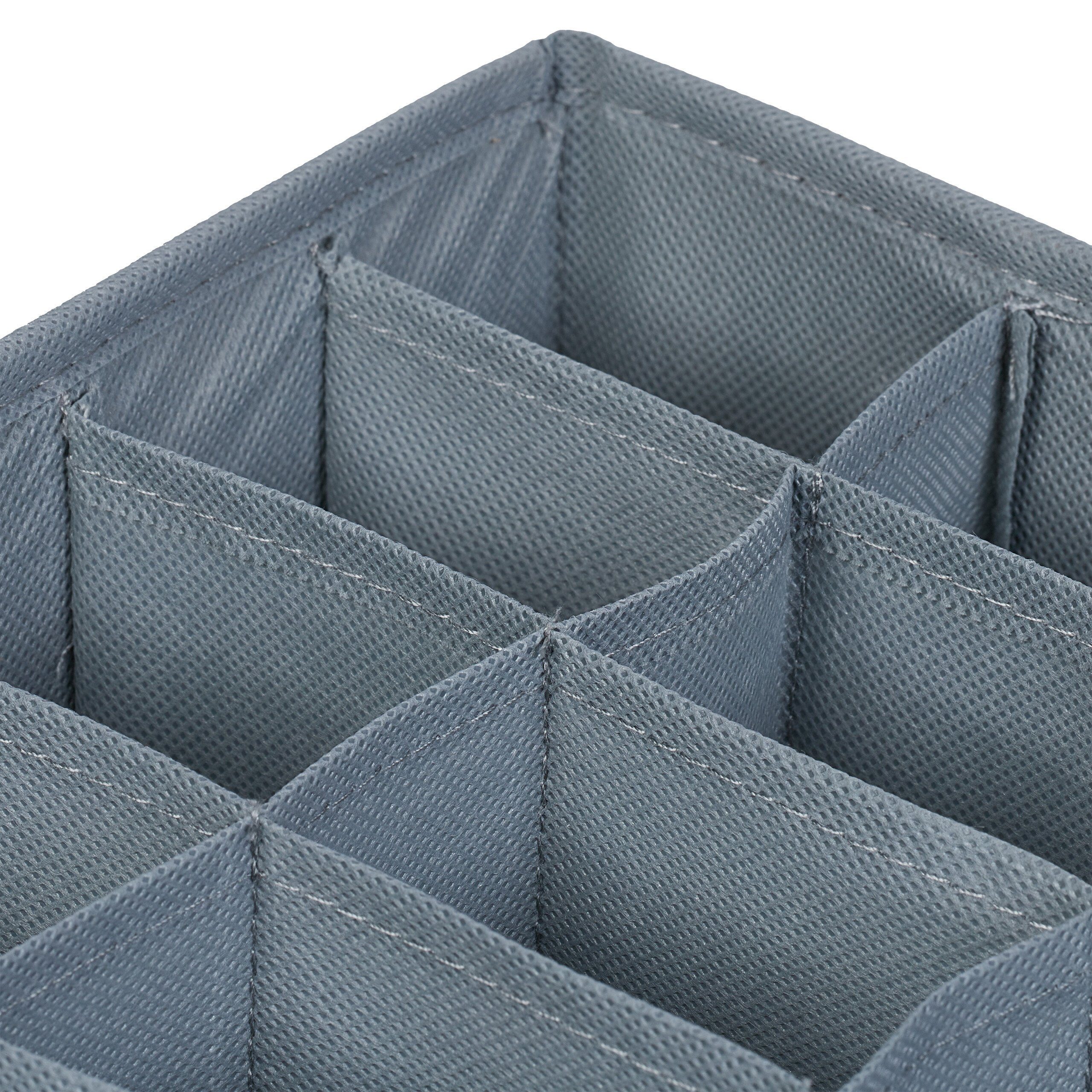 relaxdays Aufbewahrungsbox Schubladen Organizer 4-teiliges Set