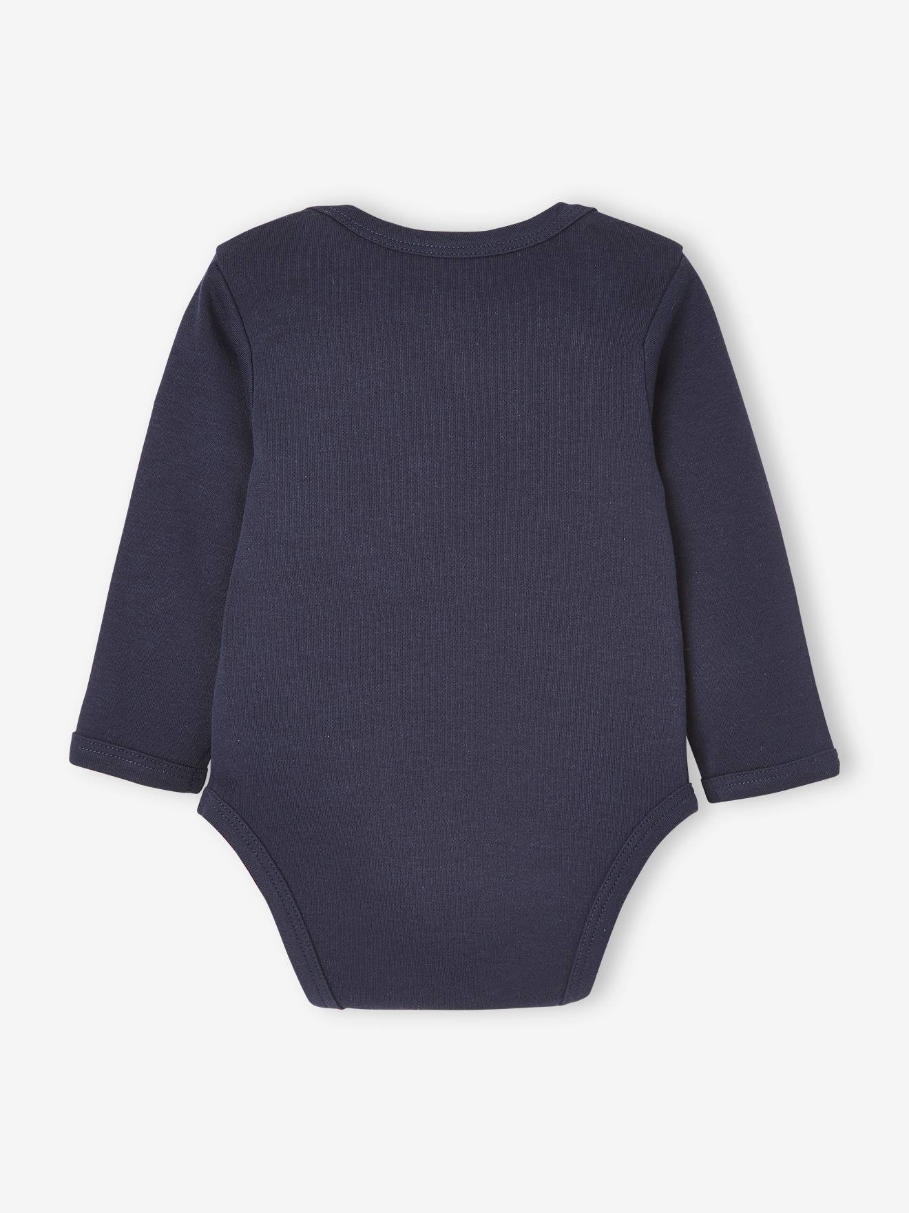 Lot de 3 bodies manches longues bébé emmanchure US lot encre