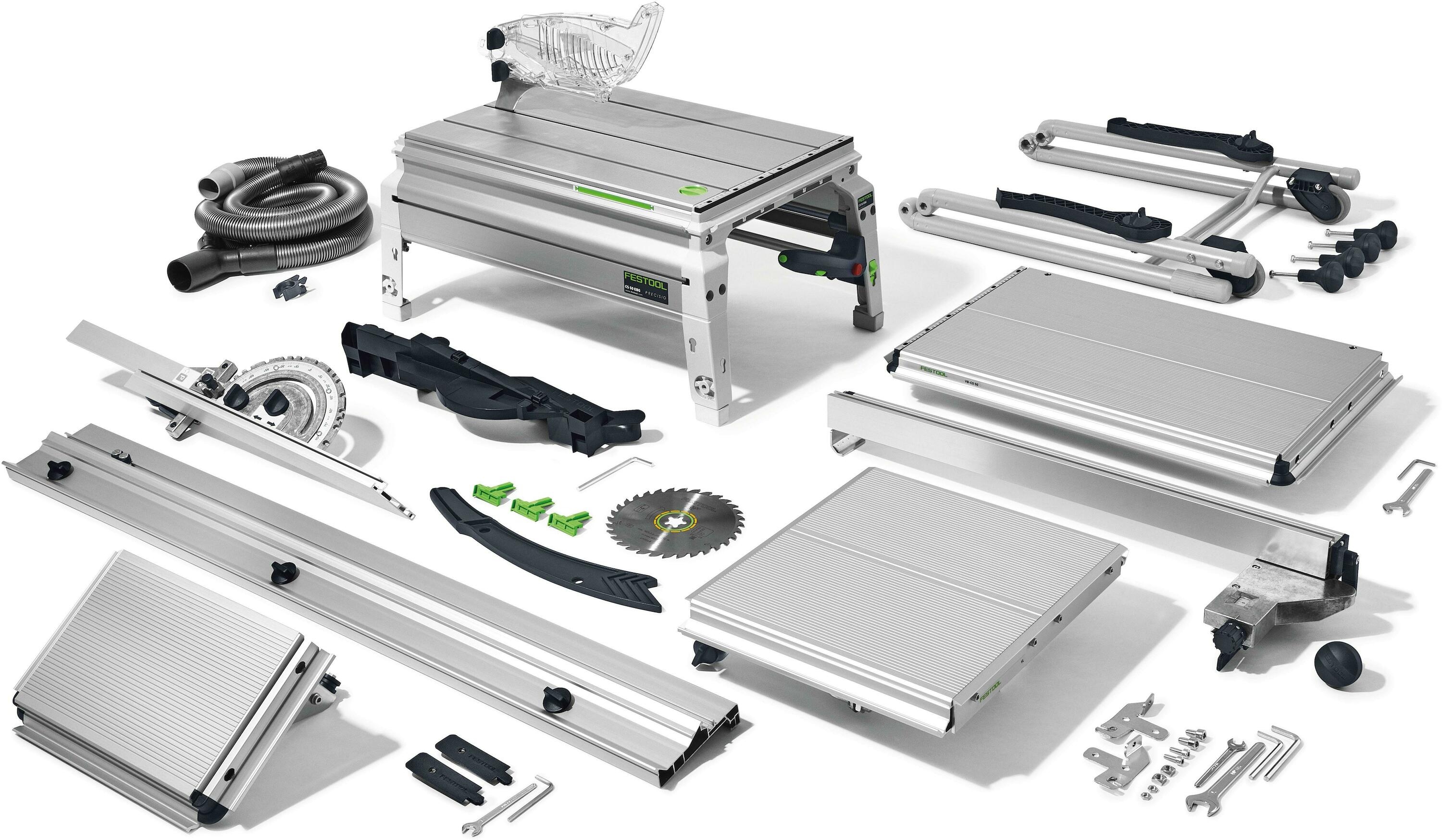 Festool 574772 CS 50 EBG Set Sierra de mesa versátil con sistema de tracción