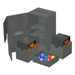 Ultimate Guard Twin Flip`n`Tray 200+ XenoSkin Monocolor - Grau