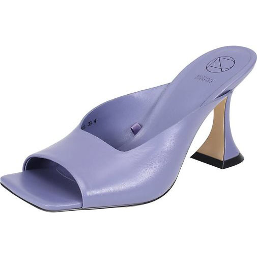 ekonika Mules mit offener Karree-Spitze