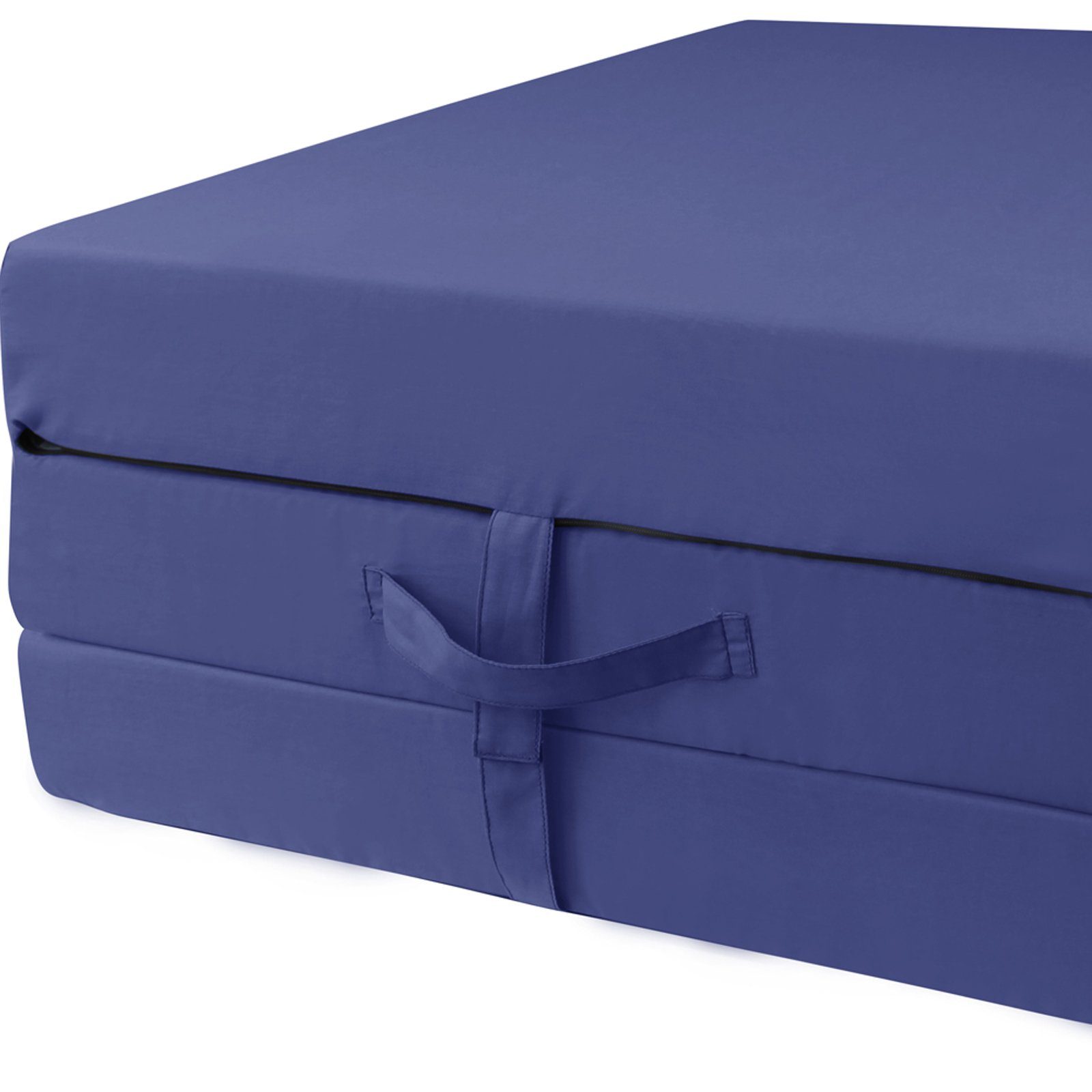 Klappmatratze Faltmatratze, RelaxXL, 7 cm hoch, (3-fach klappbare Reisematratze), Klappmatratze, 190x60x7cm, Waschbar, Gästebett, Blau