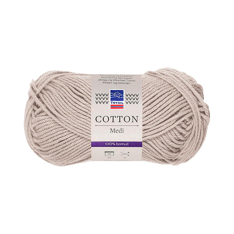 Trysil Cotton Medi garn bomull 100% bomull, lin