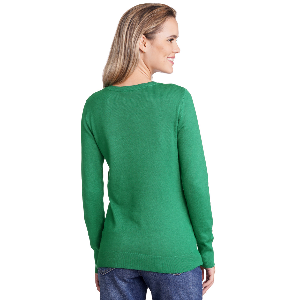 Damen Feinstrickpullover mit Rundhals