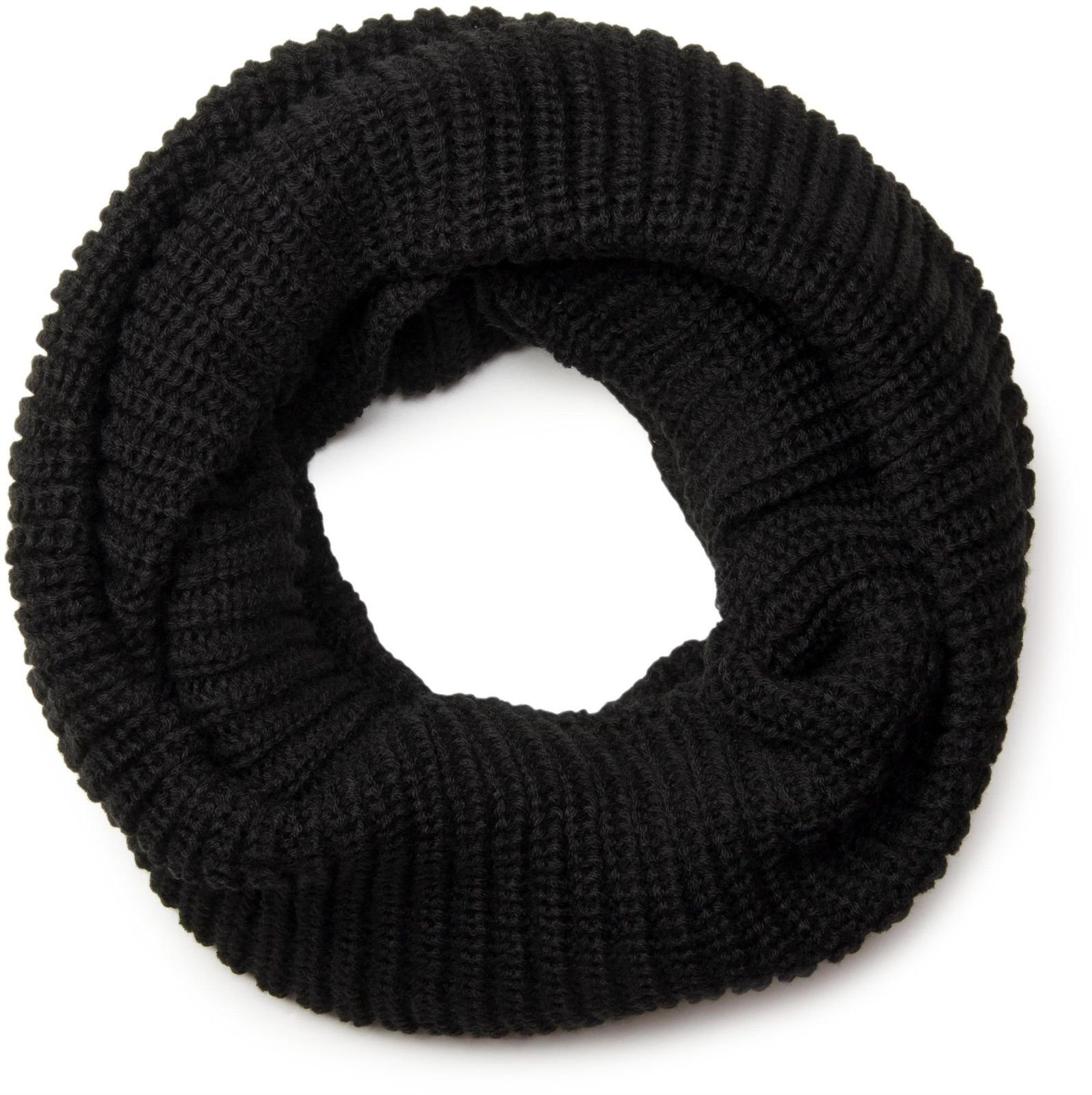 styleBREAKER Strickschal, (1-St), Unifarbener Feinstrick Loop