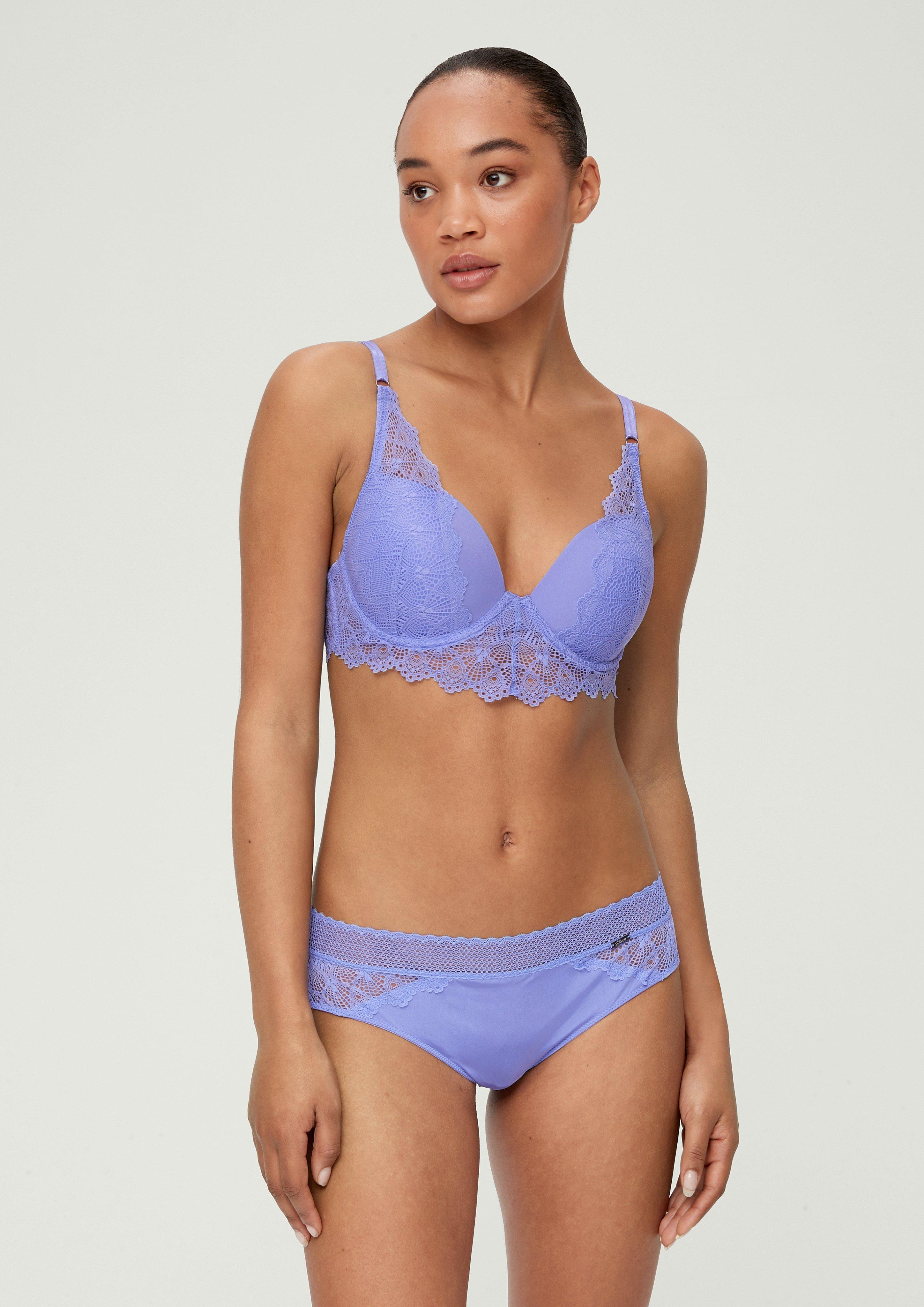 Slip mit Materialmix  6006257-5845