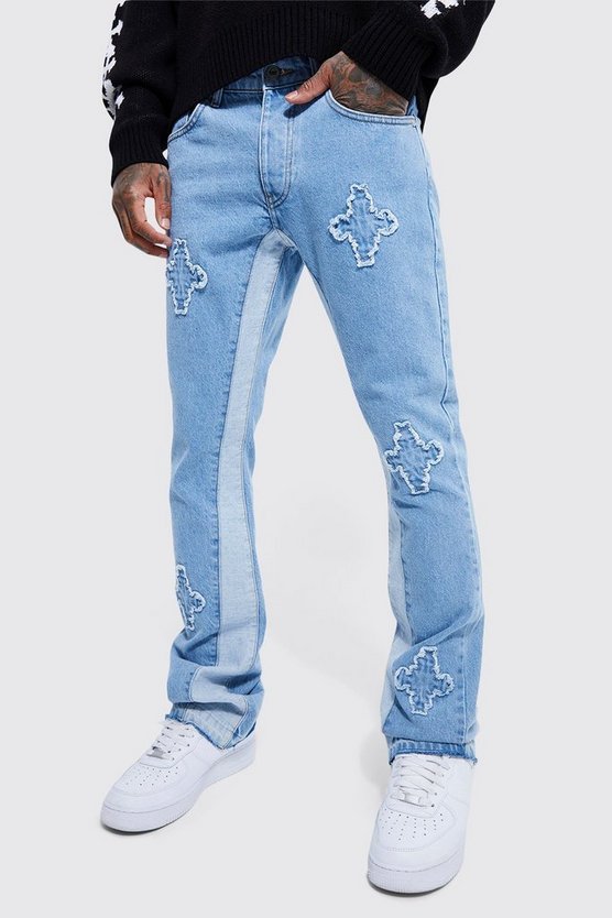 Slim-Fit Schlagjeans
