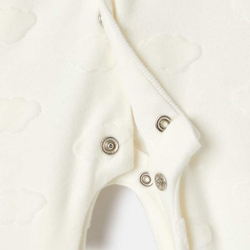 Dors-bien en velours dévoré motif nuage blanc naissance Absorba