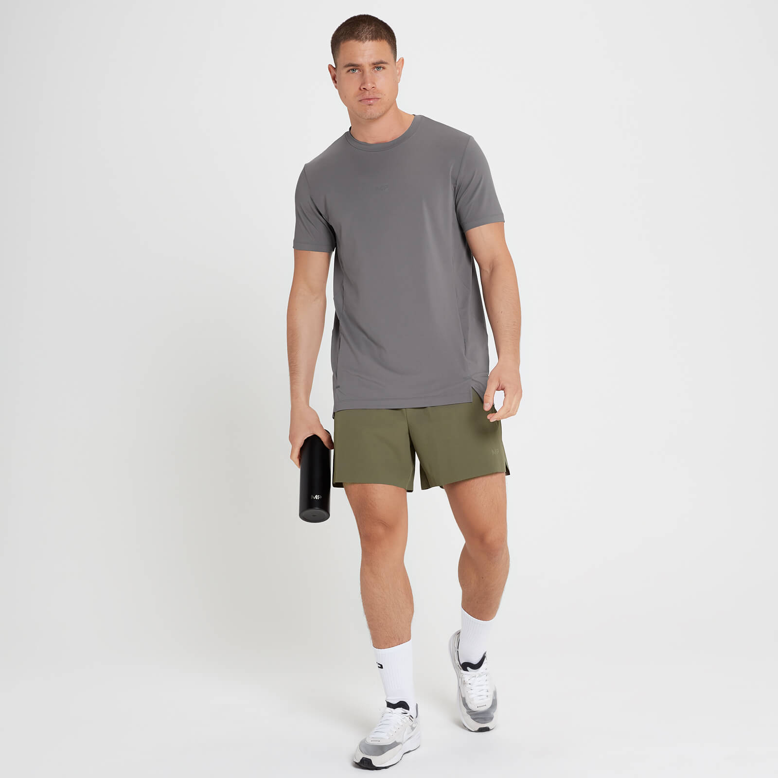 T-shirt à manches courtes MP Velocity Ultra pour hommes – Gris galet