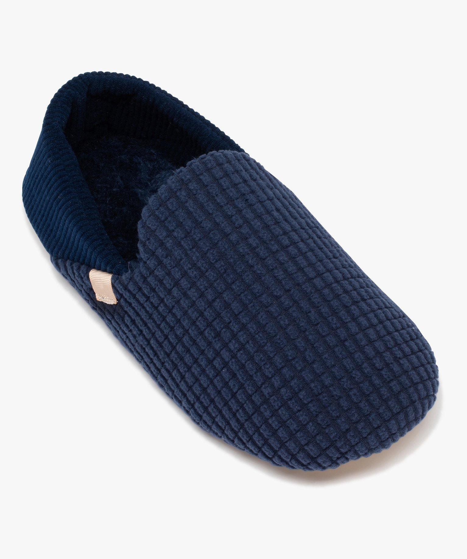 Chaussons homme pantoufles confort unis en velours divers | GEMO