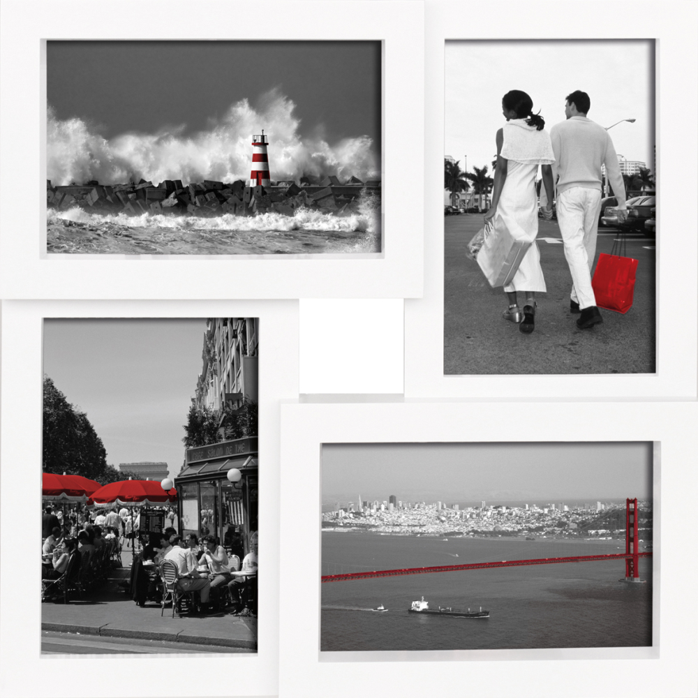 Fotogalerie Duo für 4 Bilder weiß