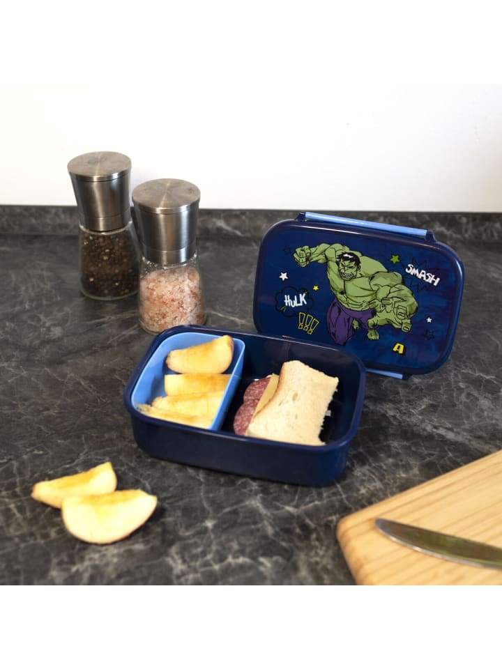 Avengers Avengers Lunchbox 13,5x18x6 cm Superhelden Design für Kinder in Blau günstig kaufen 18
