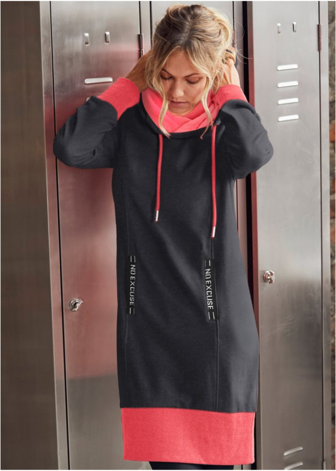 Sweatkleid mit Kängurutasche