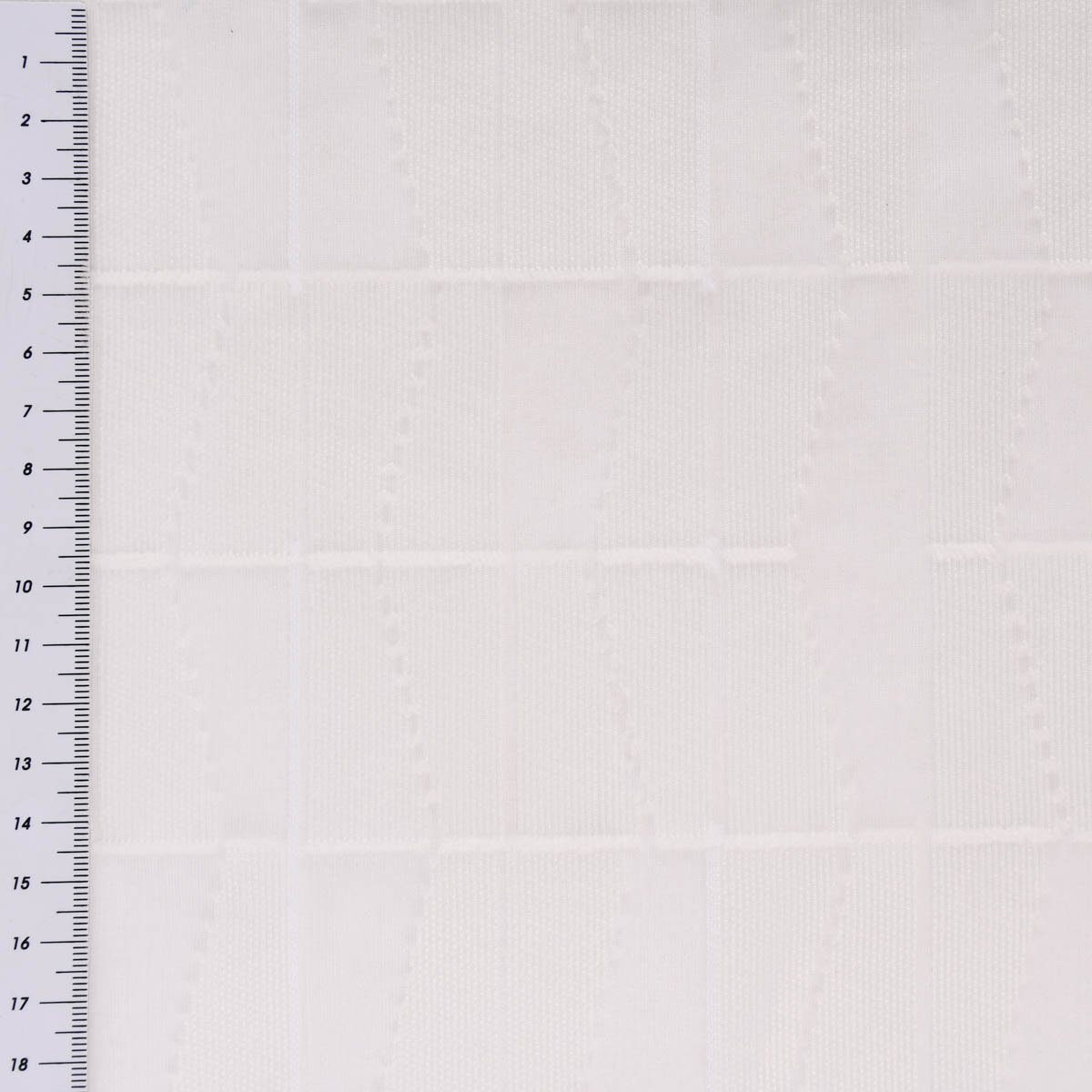 Meterware Rasch Textil Stores Scherli Rechtecke abstrakt weiß 300cm, halbtransparent, Kunstfaser, überbreit