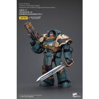 Warhammer The Horus Heresy Actionfigur 1/18 Tartaros Terminator Squad Sergeant With Volkite Charger And Power Sword 12 cm