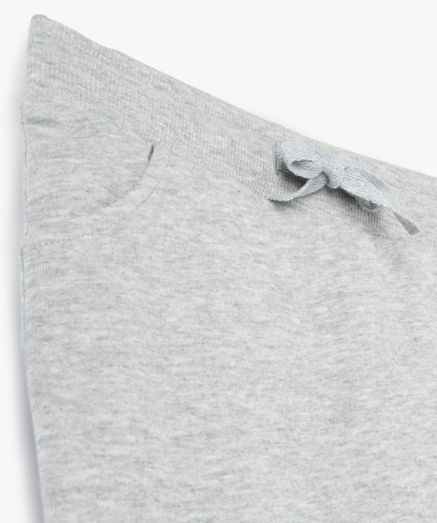 Jupe fille courte en maille jogging gris | GEMO