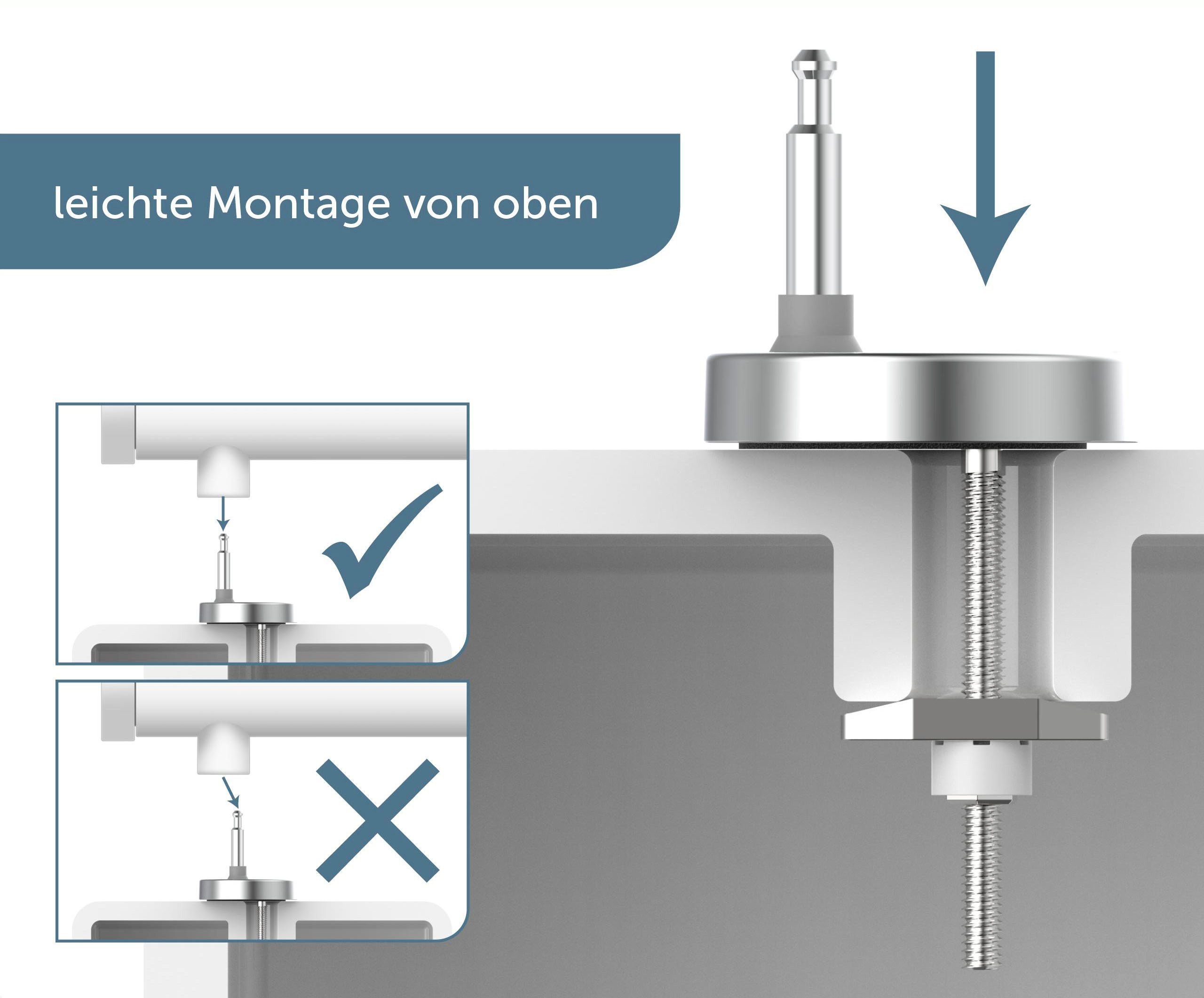 Schütte WC-Sitz Stone, Duroplast, mit Absenkautomatik und Schnellverschluss
