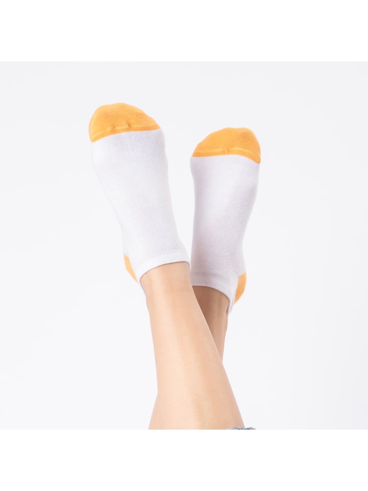 Occulto 10er Pack Muster Sneaker Socken Maja in Weiß-Mix günstig kaufen 39-42
