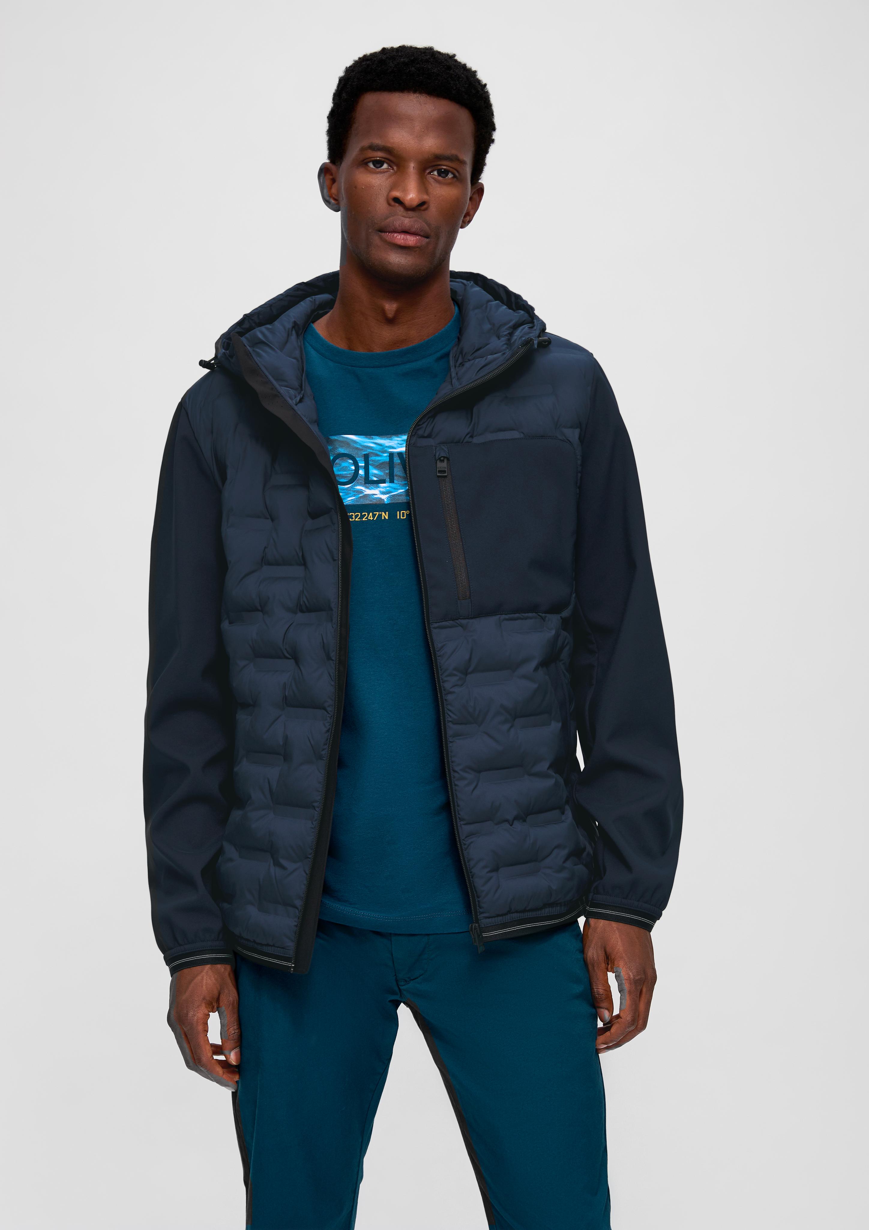 Softshelljacke im Fabricmix  2131771-5978