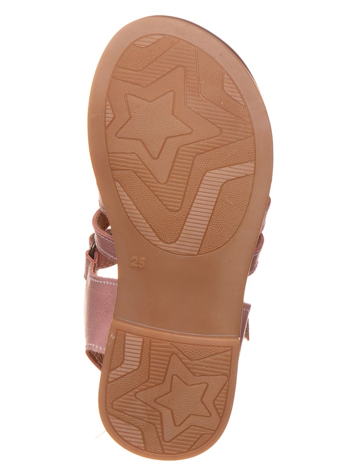 POM POM Leder-Sandalen in Rosa günstig kaufen