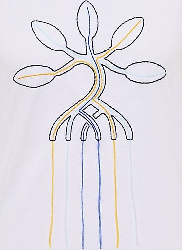 SOMWR T-Shirt T-Shirt With Multicolot Mangrove Embroidery