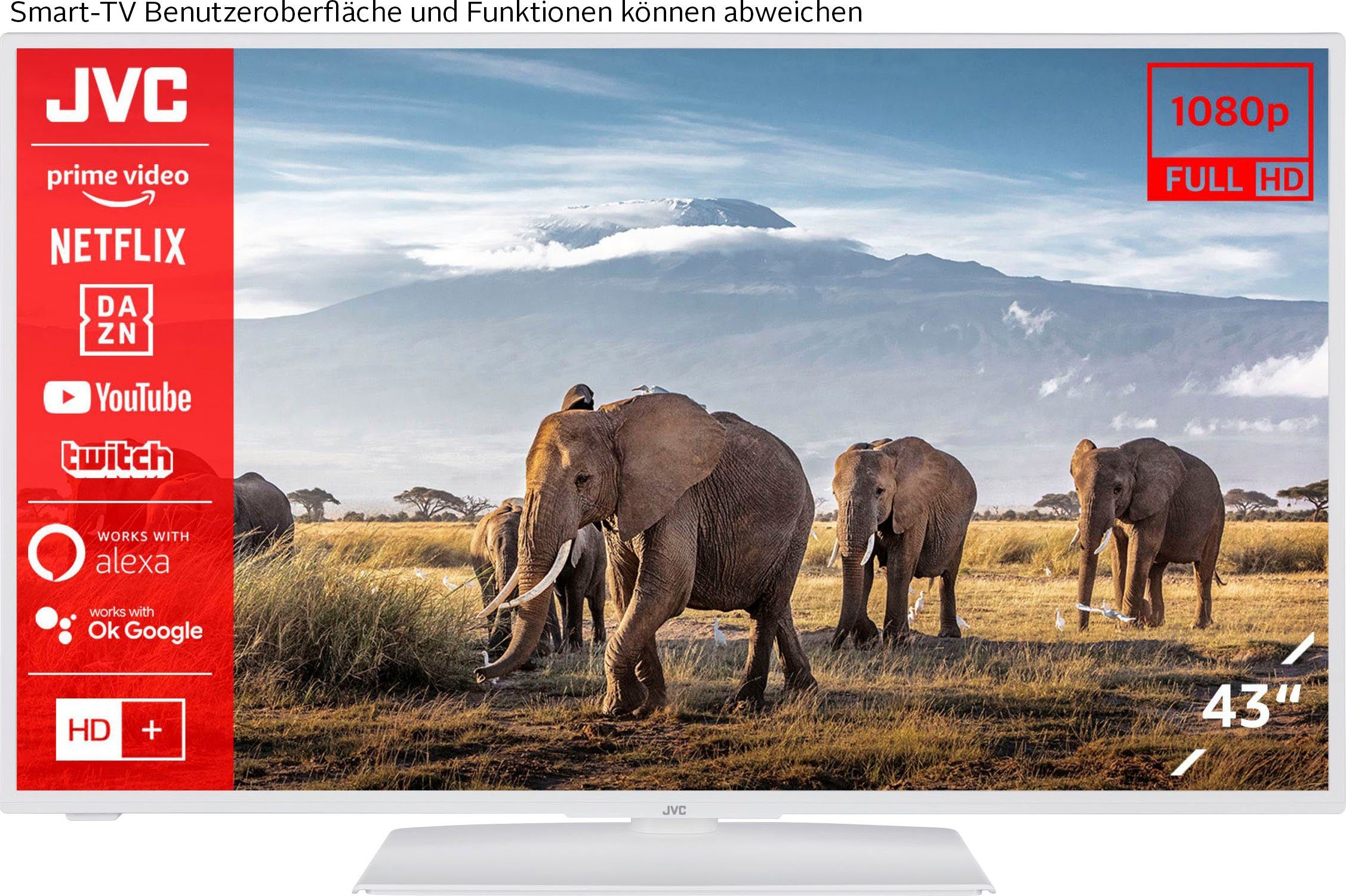 JVC LT-43VF5155W LED-Fernseher (108 cm/43 Zoll, Full HD, Smart-TV)