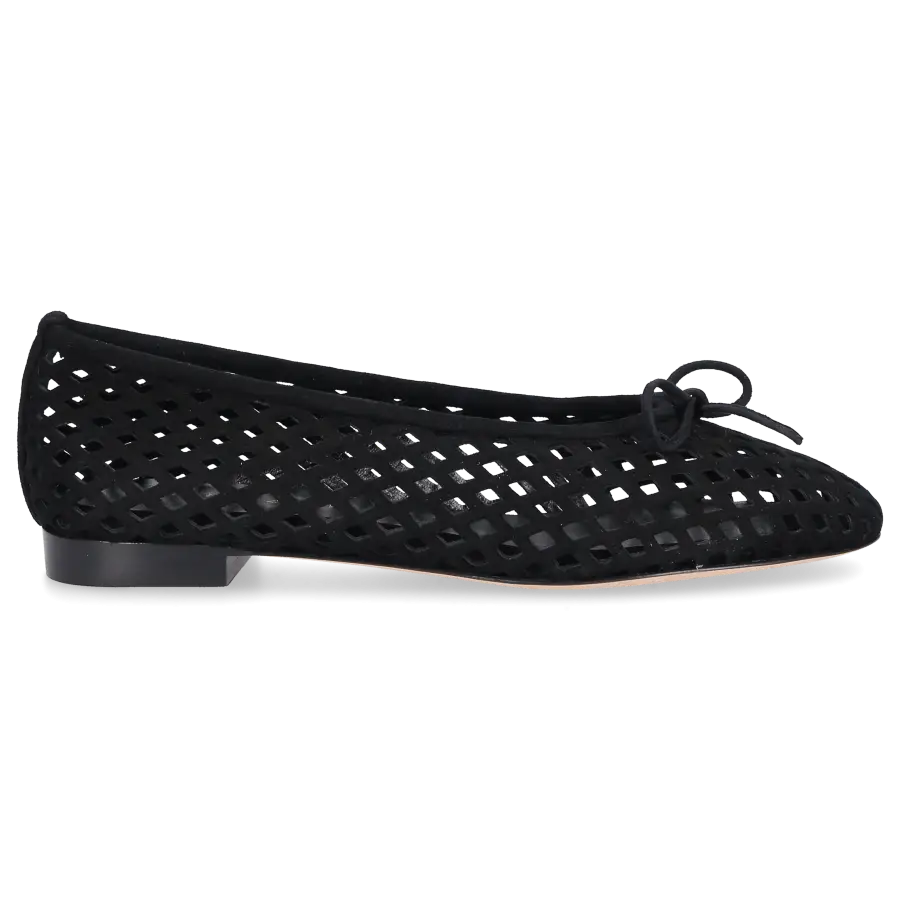 Unützer - Ballerinas 942100 Nubukleder - schwarz