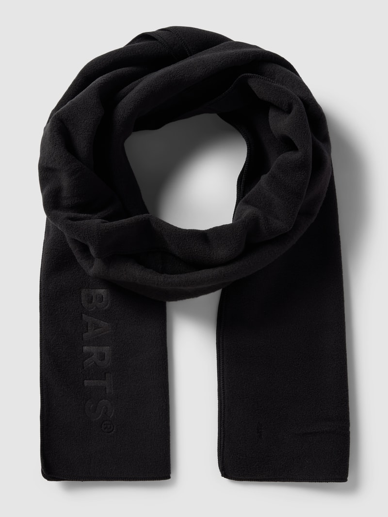 Schal mit Label-Detail in schwarz