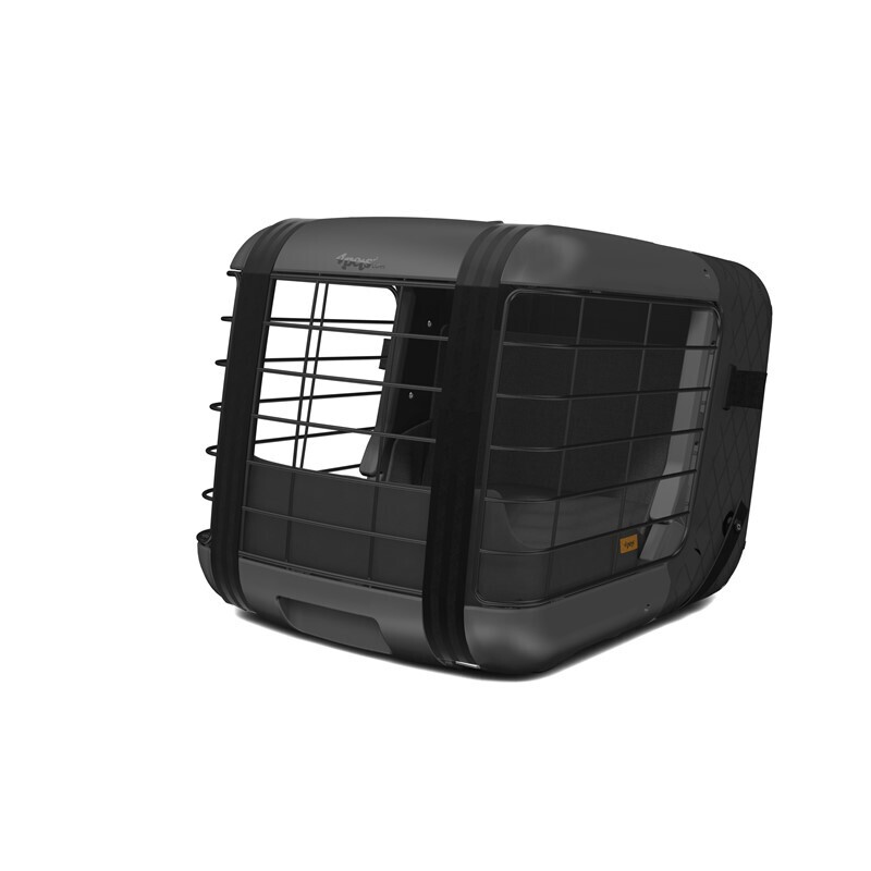 4pets Transportboxen & Gitterboxen 4pets Transportbox Caree black series