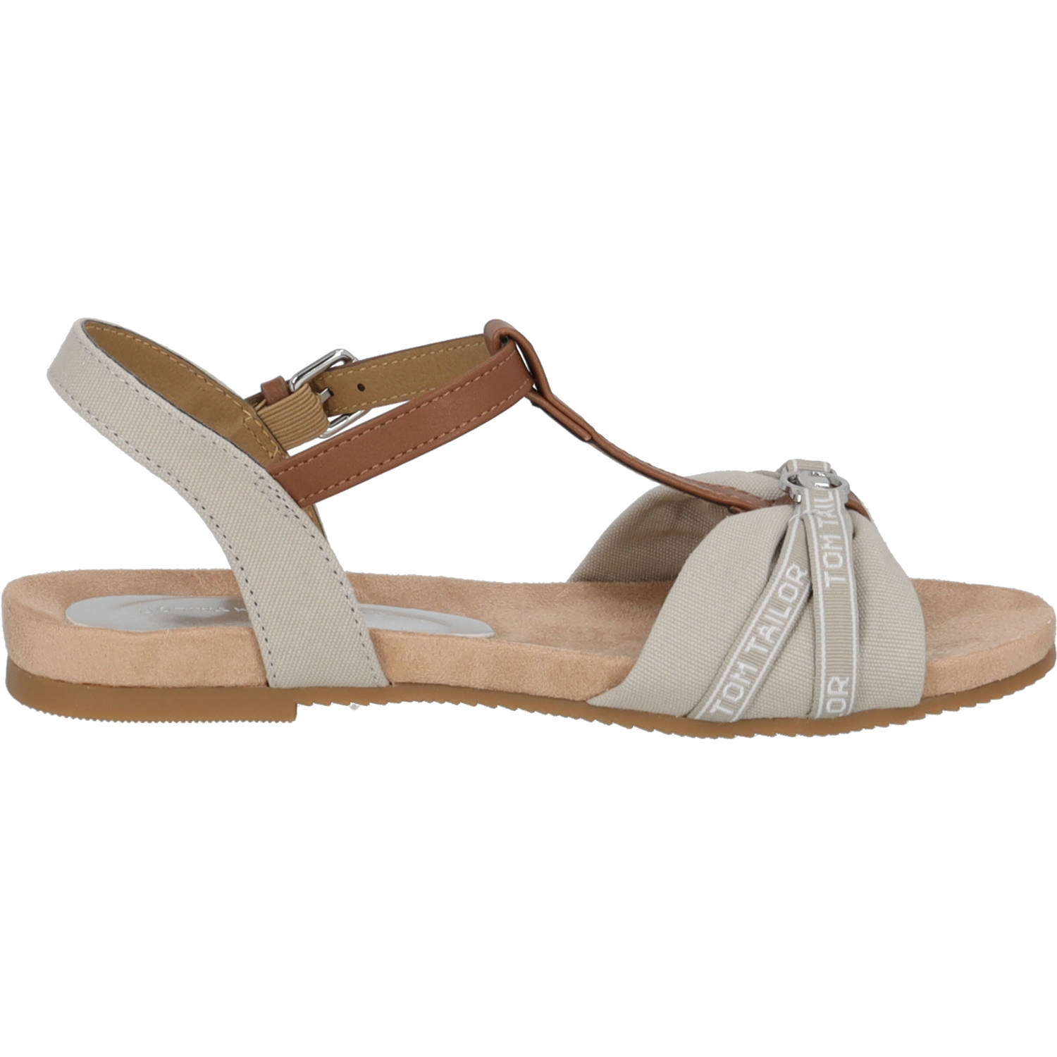 Tom Tailor 5390220008, Keilsandaletten, Damen, Beige