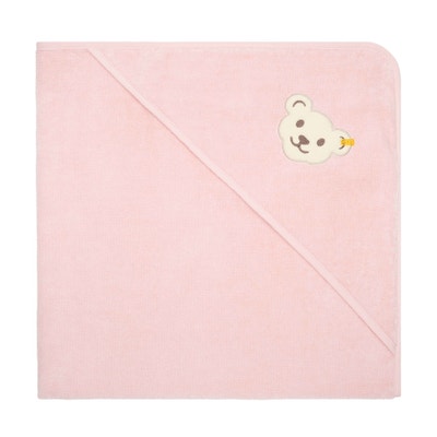 Badetuch mit Kapuze, rosa