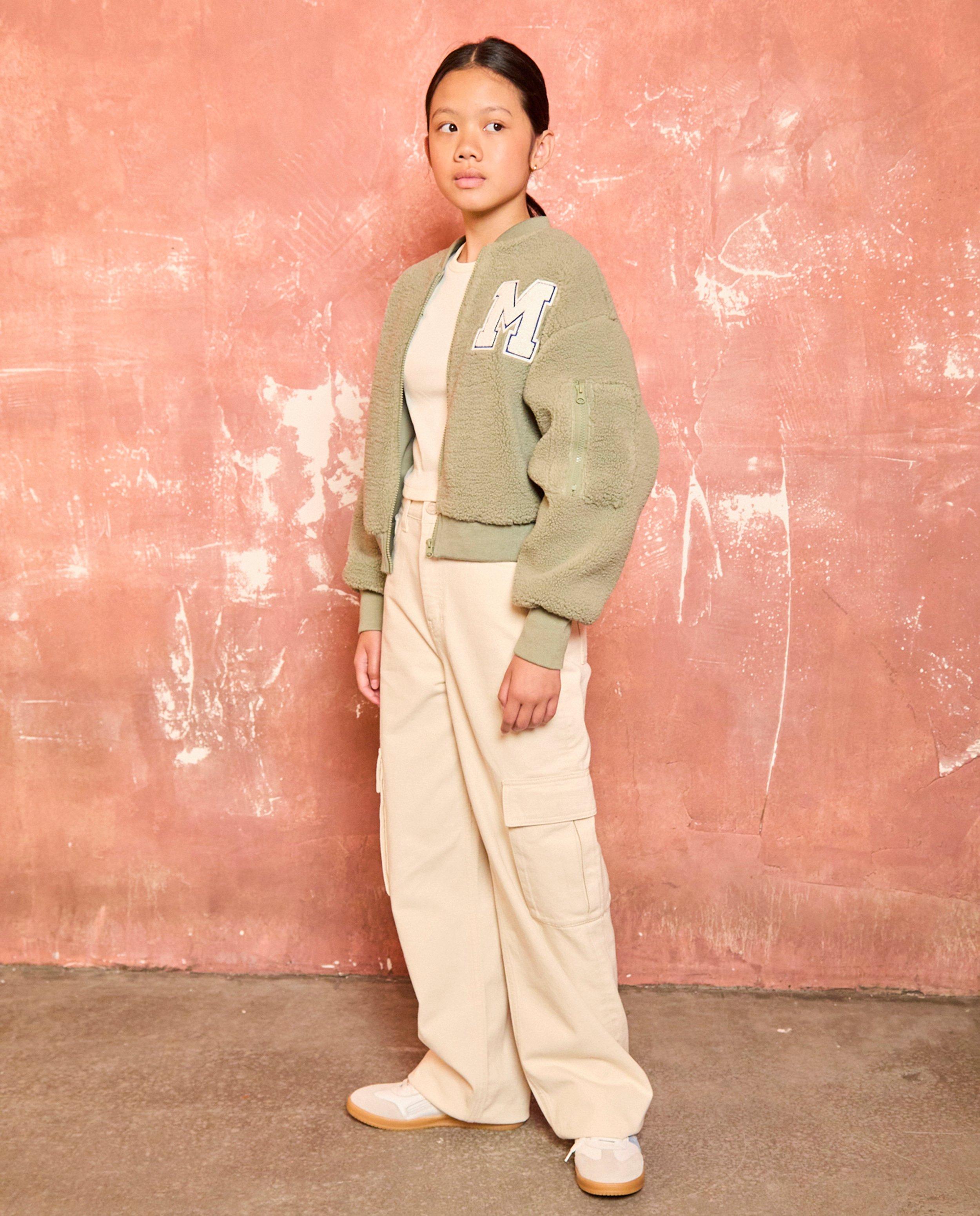 Cardigan Milo Teddy, 6-14 ani, kaki