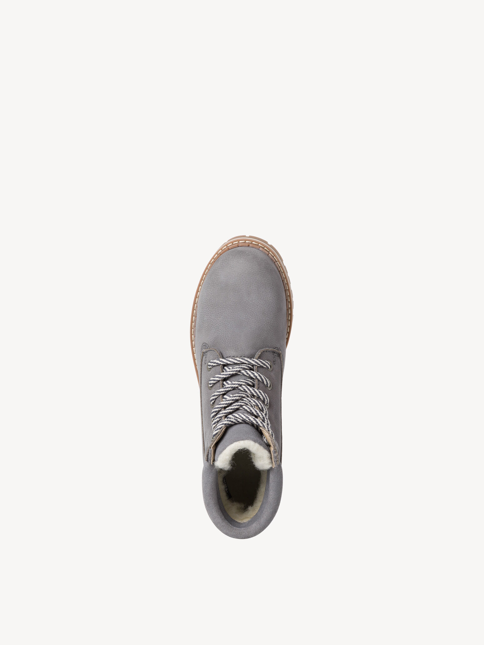 Bottine en cuir - bleu doublure chaude