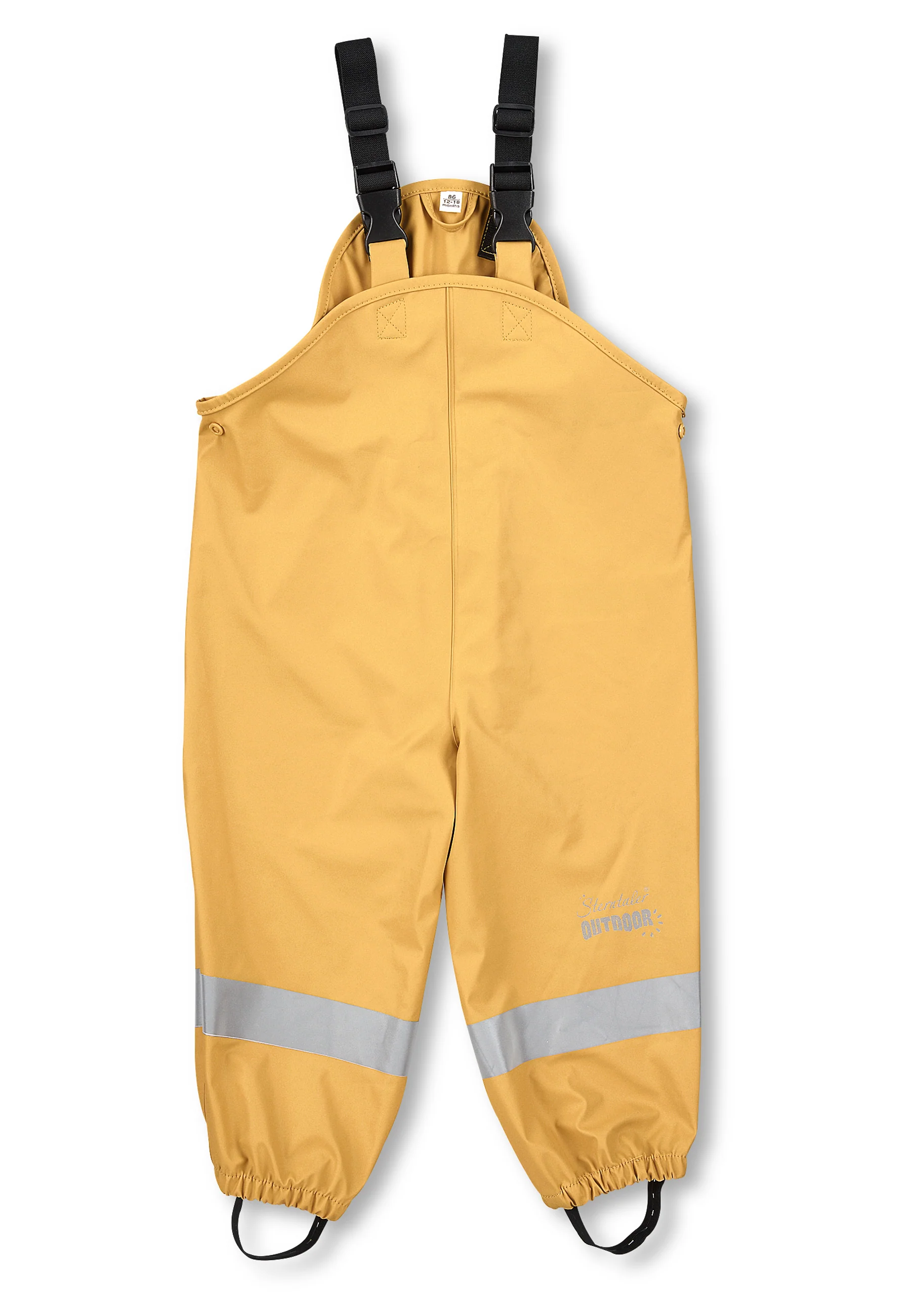 Regenträgerhose ungefüttert mit Reflektoren, uni