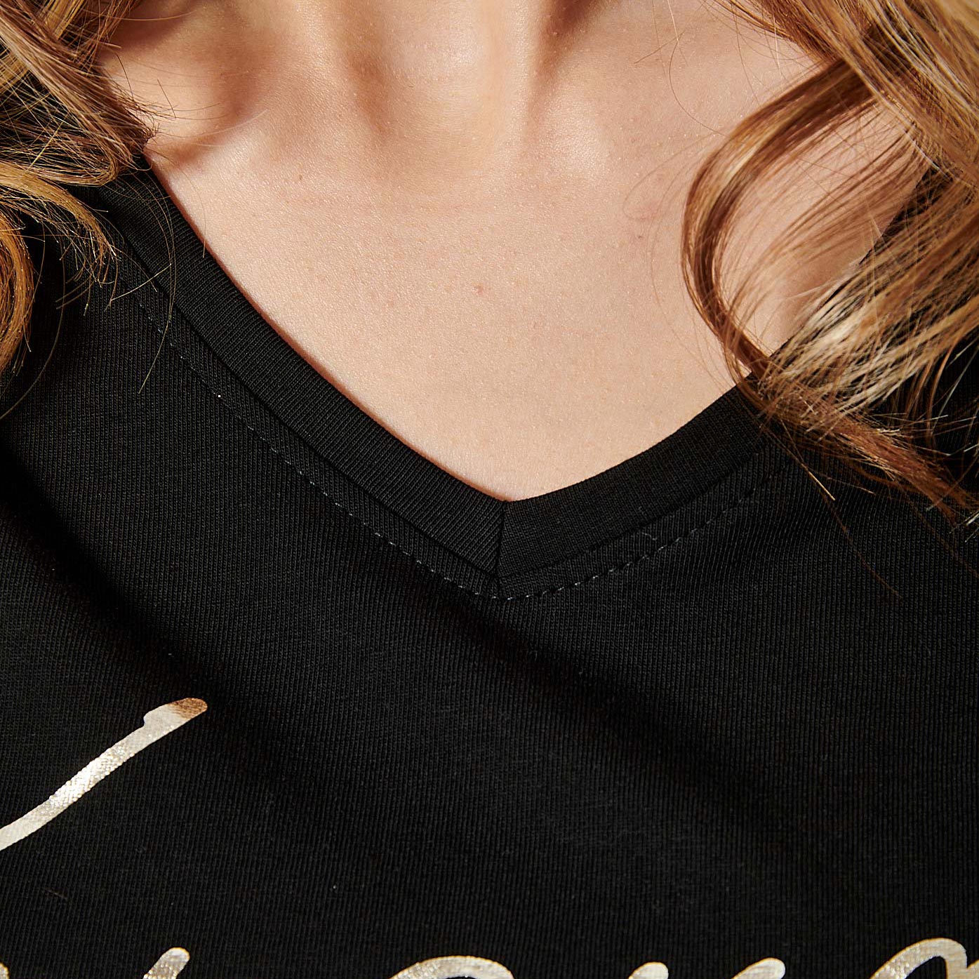 FRAN   T-shirt noir Femme