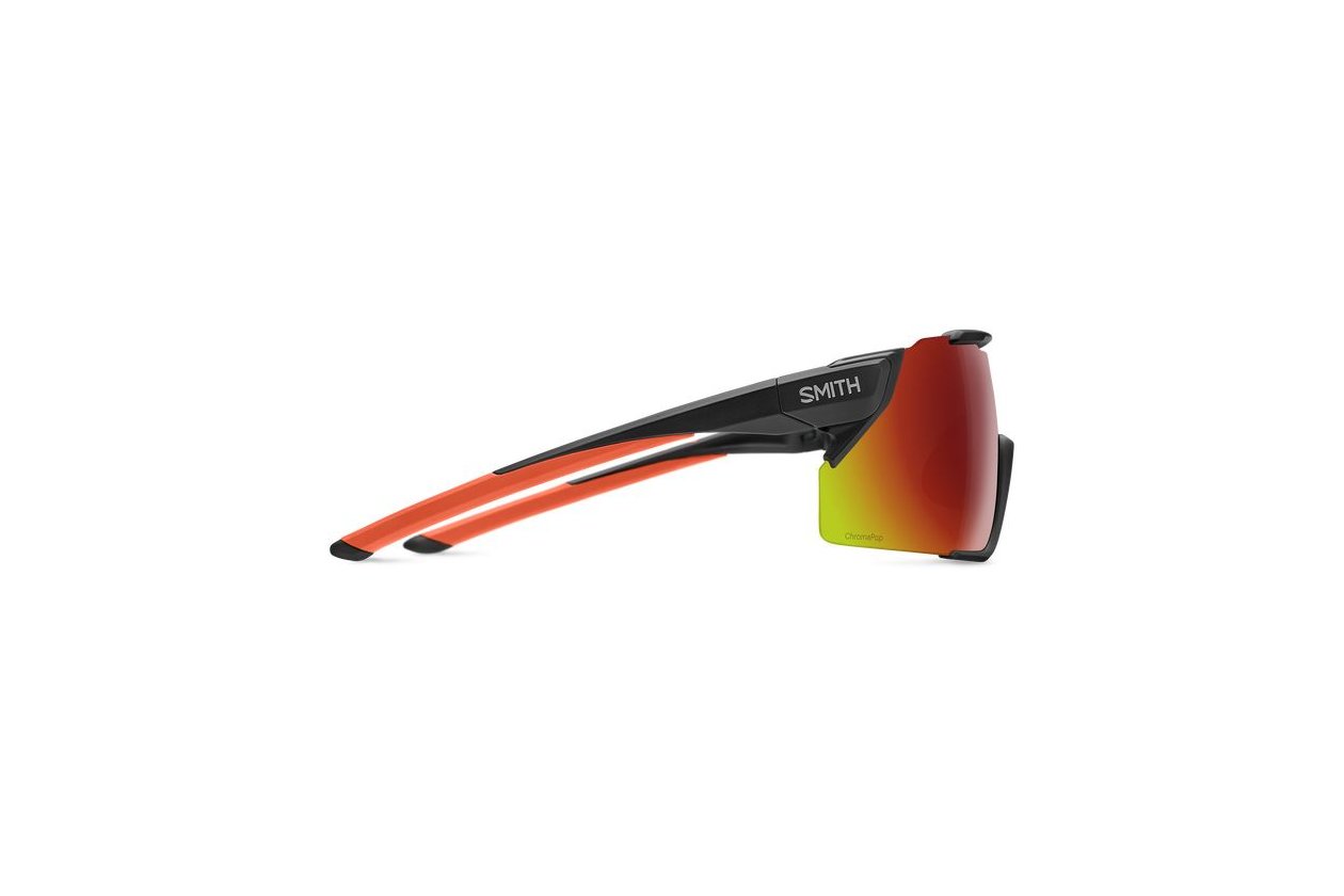 Smith Attack MAG MTB Matte Black Cinder - ChromaPop Red Mirror