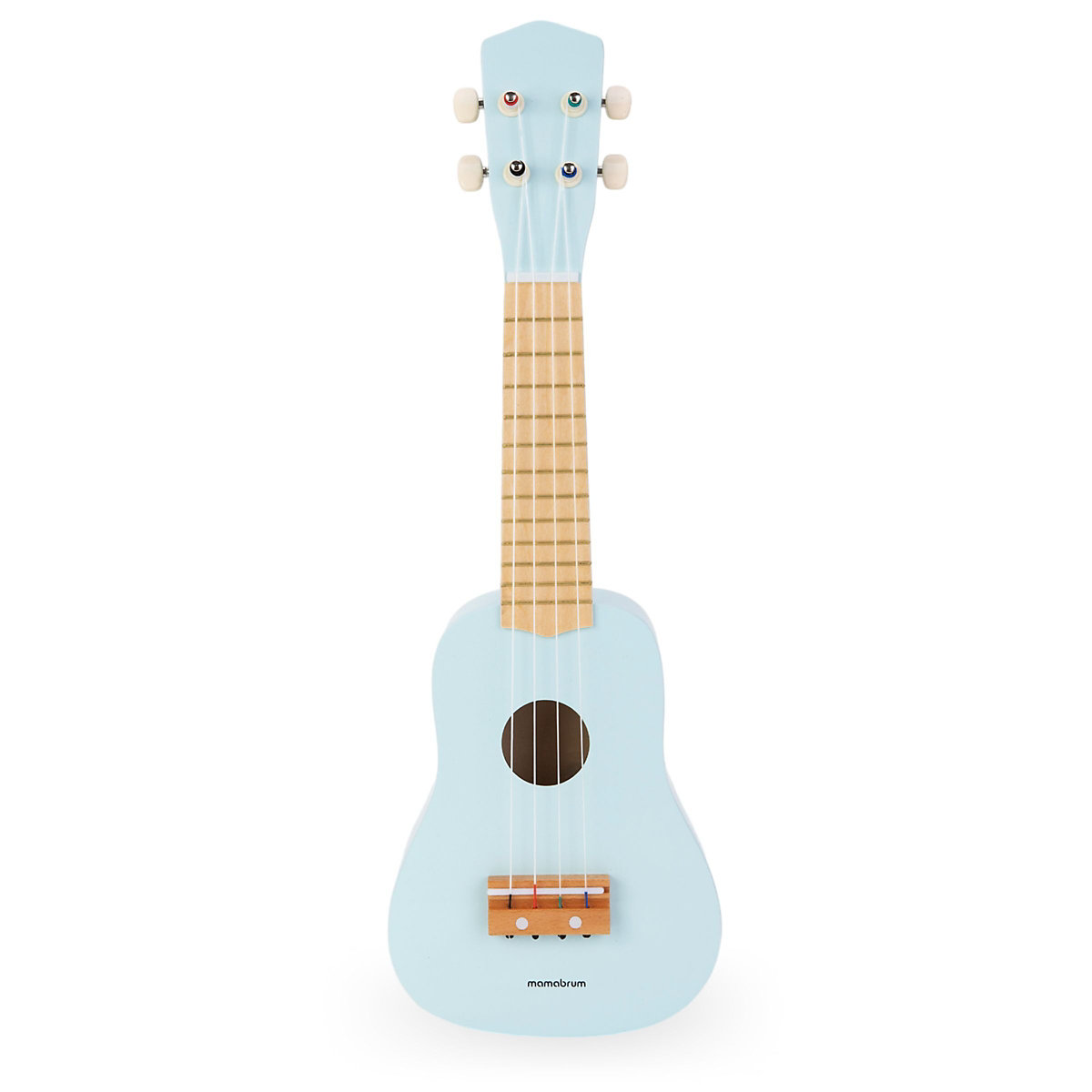 Holzgitarre – Ukulele – blaue Farbe, lehrt einfache Akkorde, stimuliert den Hörsinn, Nachahmung eines echten Instruments, schöne Klänge