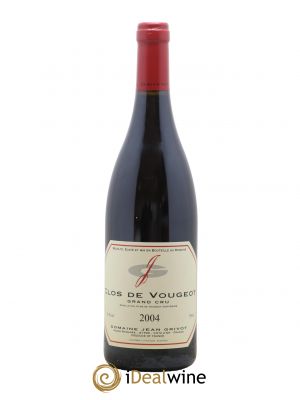 Clos de Vougeot Grand Cru Jean Grivot  2004 - Lot de 1 Bouteille