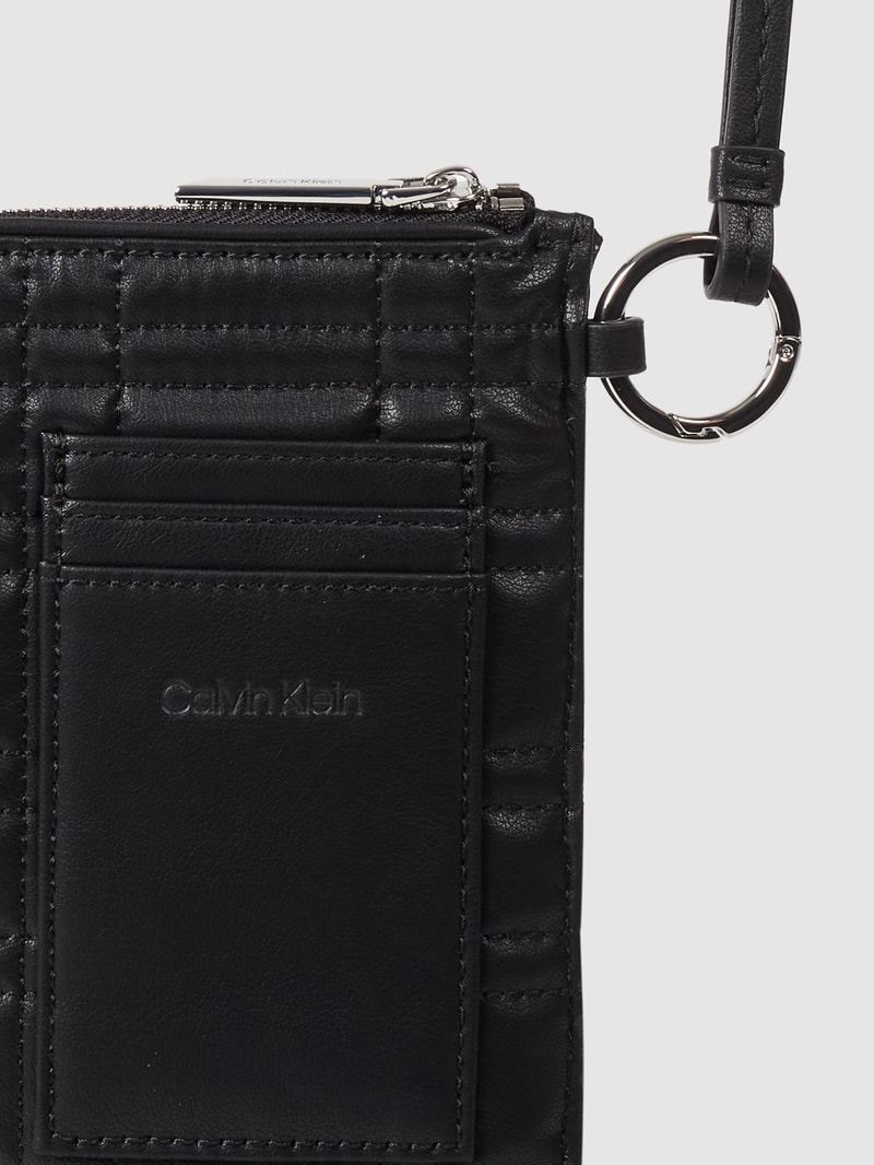 Handytasche in Leder-Optik in schwarz
